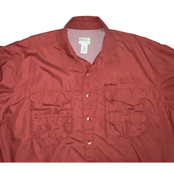 LL Bean Mens Buzz Off Insect Shield Shirt Size XL Fishing Outdoor LS Vented EUC - Picture 3 of 10